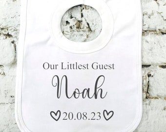 Baby Wedding Favour / Baby Wedding Bib / Baby Wedding Guest / Baby Wedding Gift