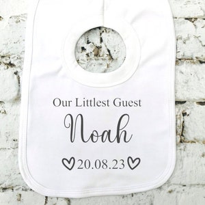 Baby Wedding Favour / Baby Wedding Bib / Baby Wedding Guest / Baby Wedding Gift