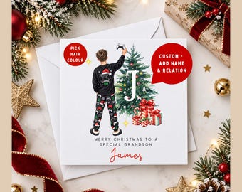 Personalised Gaming Christmas Card for Grandson | Gamer Christmas Card for Boy | Gaming Christmas Card | Grandson Christmas Gift