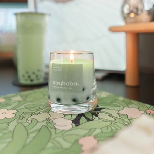 Matcha Milk Tea Candle | Coconut Soy Wax | 8oz