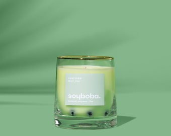 Honeydew Milk Tea Candle | Coconut Soy Wax | 8oz