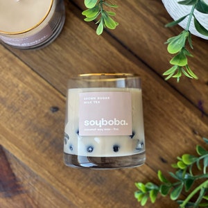 Brown Sugar Milk Tea Candle | Coconut Soy Wax | 8oz