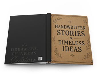Vintage Kraft Style Notebook | Rustic Kraft Print Journal for Writing, Notes & Gifts