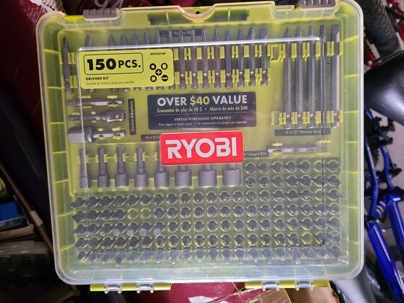 Ryobi 150 piece driving kit new arrivals