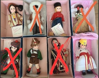 New Vintage Madame Alexander Different Nationality Dolls Choose 1