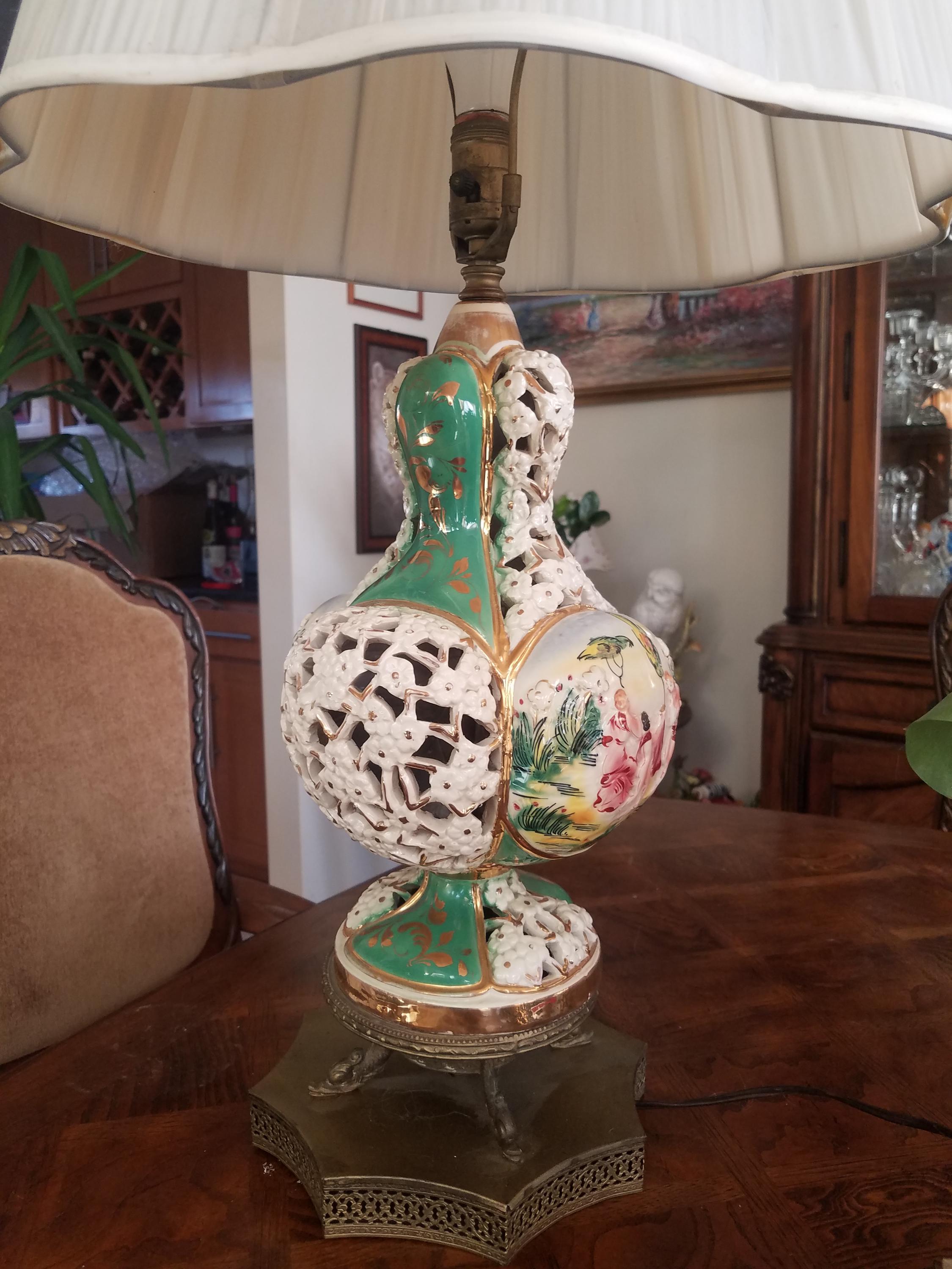Capodimonte Lamps Vintage - Etsy