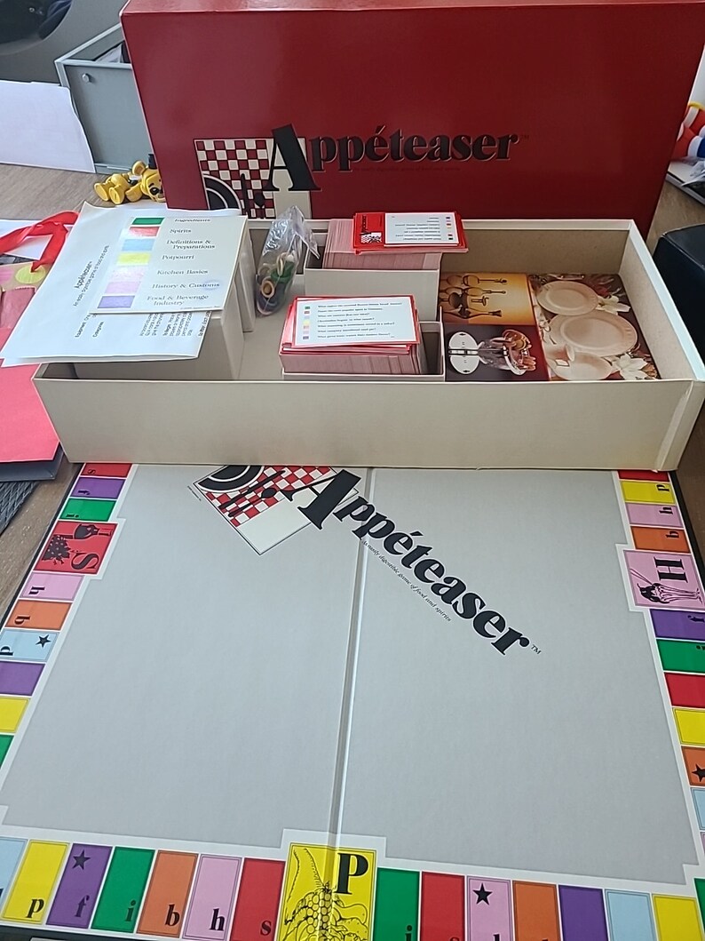 Vintage Board Game Appeteaser 1989 an Easily Digestible Game of Food ...
