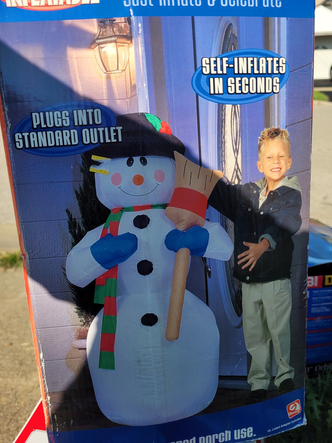GEMMY Christmas Airblown Inflatable 4ft Frosty the Snowman Etsy