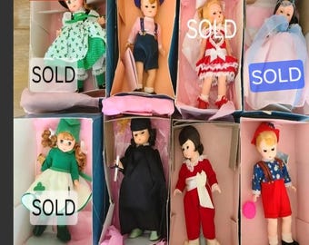 New Vintage Madame Alexander Different Nationality Dolls Choose 1