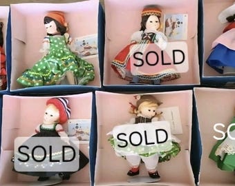 New Vintage Madame Alexander Different Nationality Dolls Choose 1