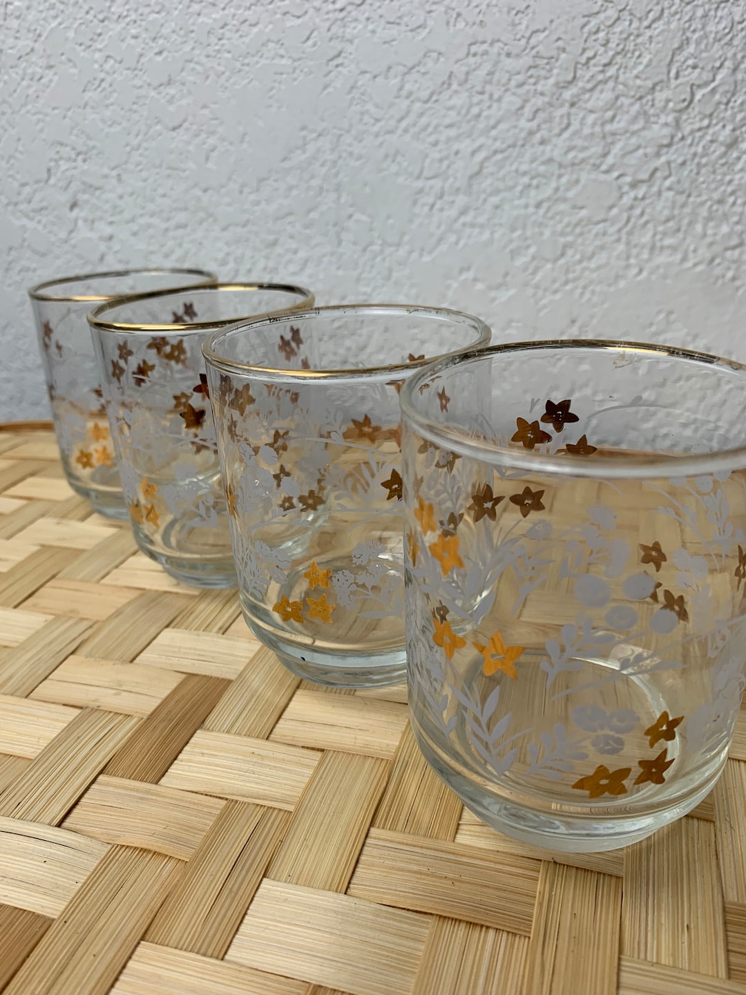 Adorable Vintage Small Juice Glasses Etsy
