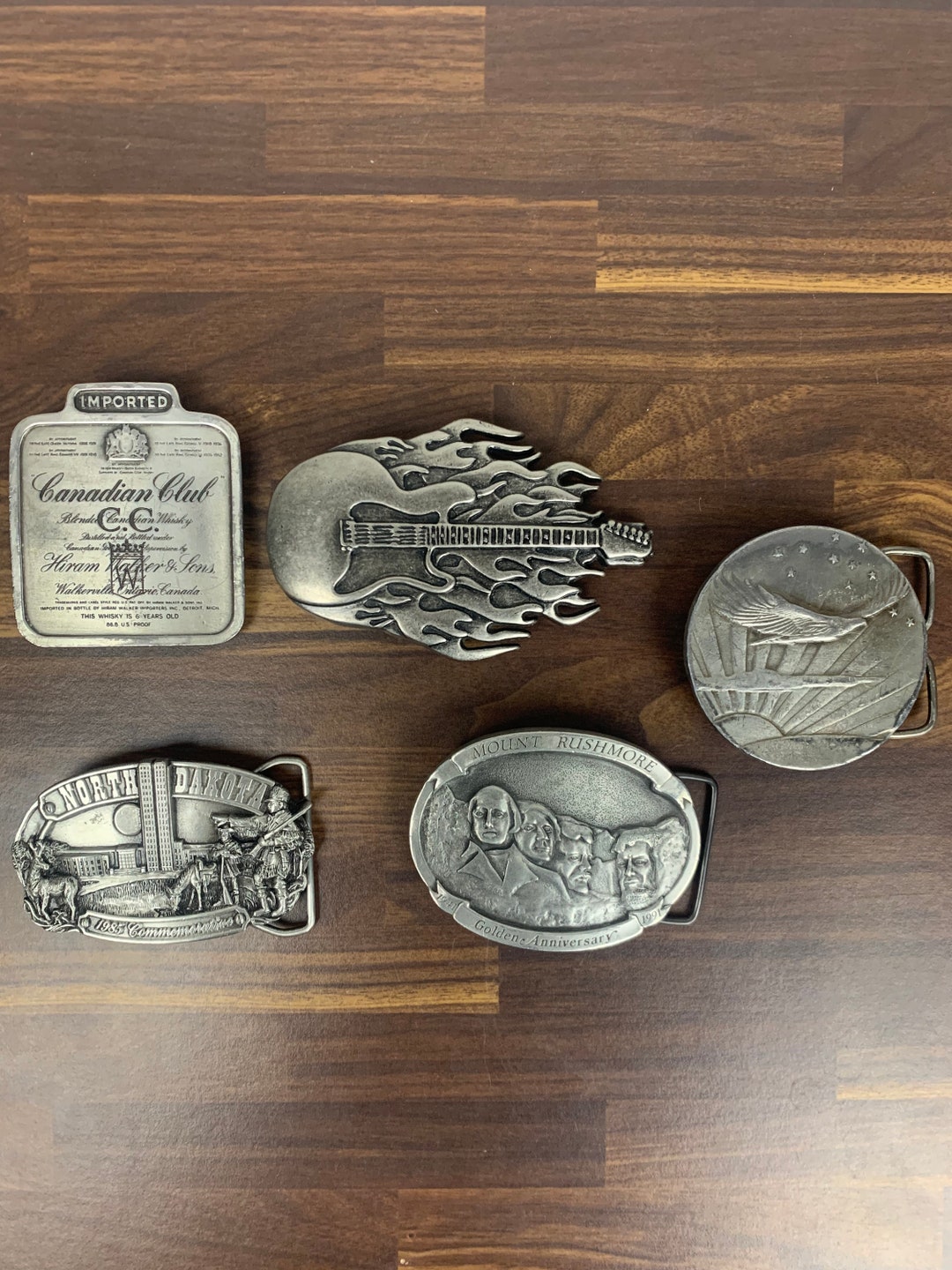 Vintage Pewter/brass Novelty Belt Buckles Etsy