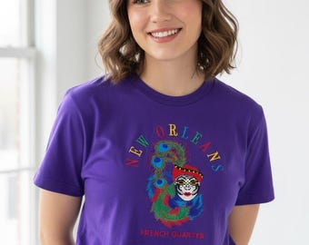 New Orleans French Quarter Embroidered Tee
