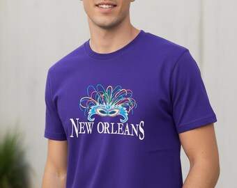 New Orleans Embroidered Mask Tee