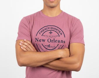French Quarter T-Shirt Soft Tee, New Orleans Louisiana Graphic Tee, Big Easy Gift