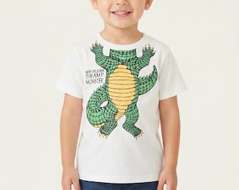 Swamp Monster Kids Shirt, Funny Louisiana Youth Tee, New Orleans Kids Graphic T-Shirt