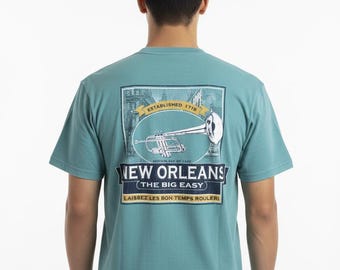 New Orleans Jazz Garment Dyed Tee — The Big Easy
