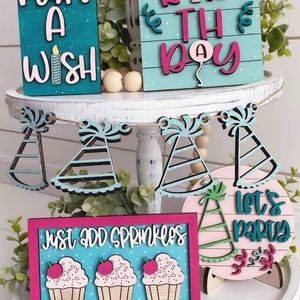 birthday tier tray. tier tray svg. birhtday part tier tray svg, birthday tiered tray svg. birthday tier tray svg. laser files svg. diy svg