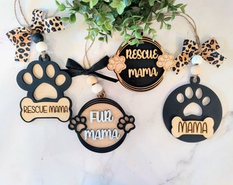 Rescue dog car charms. dog mom car charms. dog car charms. dog rescue svg. dog bag tags. dog ornaments svg. fur mama svg. fur mom svg.svg