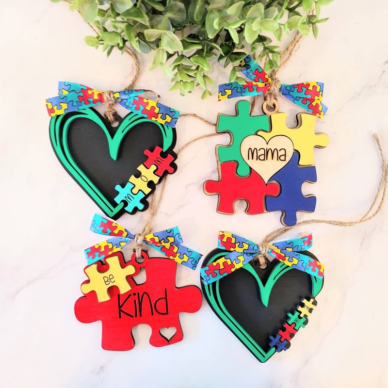 Autism Mom Svg Keychain - Etsy