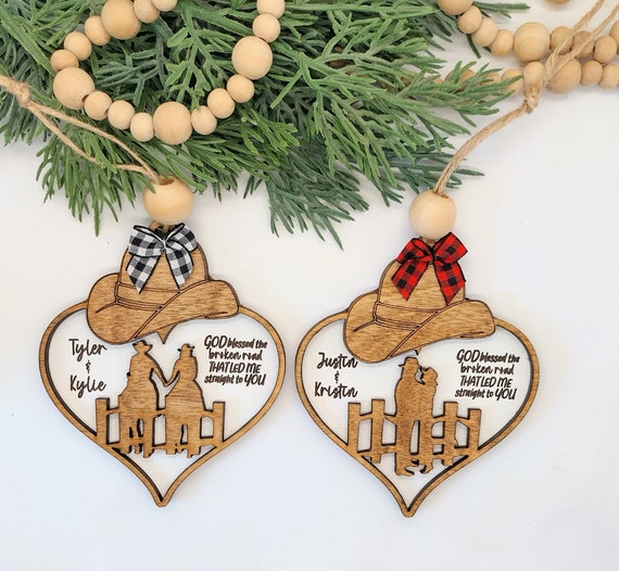 Personalized "God Blessed The Broken Road" Wall Art Canvas With Custom Photo