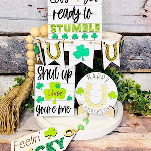 saint patricks tier tray svg. st pattys tier tray svg. st patricks tier tray svg. tier tray svg. saint patricks bundle svg. laser files svg