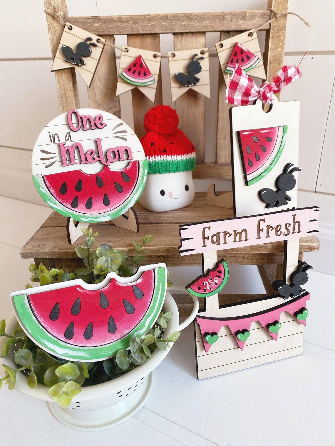 Watermelon Tier Tray Svg. Summer Tier Tray Svg. Summer Bundle - Etsy