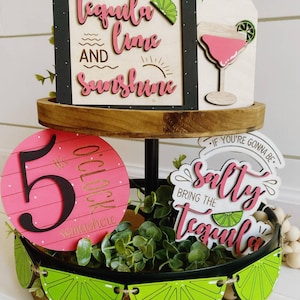 margarita tier tray svg. tier tray svg. tiered tray svg. summer tier tray svg. summer tiered tray svg. tier tray svg. glowforge files.laser
