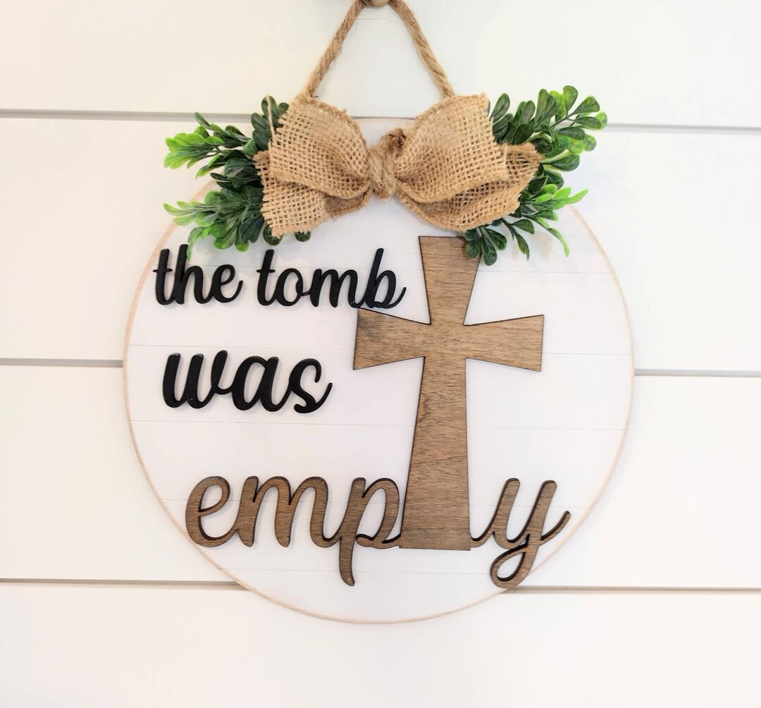 Religious Door Hanger Svg. Easter Door Hanger Svg. Religious Easter