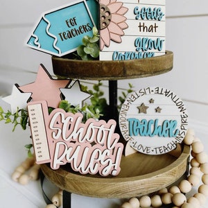 teacher tier tray svg. teacher tiered tray svg. teachers signs svg. teacher gifts svg. classroom tier trays svg. teacher appreciation svg