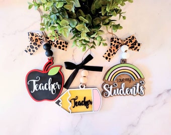 teacher car charms svg. teachers gifts svg. glowforge teacher svg. gifts for teacher svg. teacher signs svg. teacher appreciation week svg