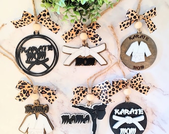Karate car charms svg. car charms svg. karate bogg bag svg. karate ornaments svg. laser files. glowforge files. karate svg bundle.