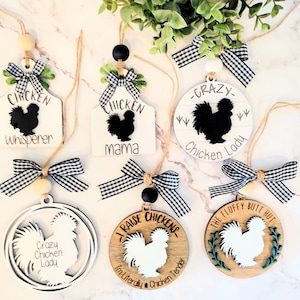 crazy chicken lady svg..car charms svg. chicken car charms svg. chicken mama svg. chicken lady svg.chicken ornaments svg. laser files svg