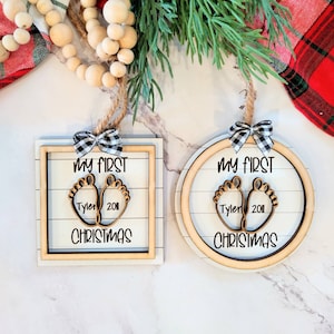 christmas ornament svg. christmas laser ornament. my first christmas ornament svg. glowforge ornaments svg. laser files svg. ornament file