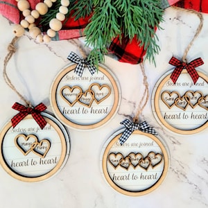 Sister christmas ornaments svg. sister ornaments svg. christmas ornament svg. christmas laser ornaments svg. chritstmas glowforge svg.laser