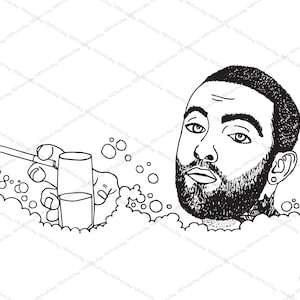 Mac Miller Bubble Bath Print