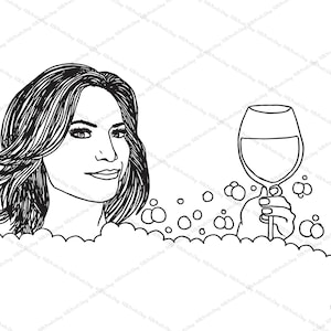 Luann de Lesseps Bubble Bath Print