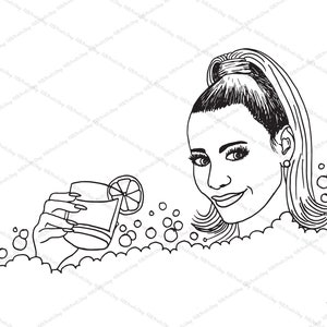 Dorit Kemsley Bubble Bath Print