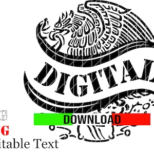 Mexique aigle SVG emblème, calendrier aztèque SVG, fichier de gravure au laser, fichier d'état mexicain, conception de sublimation mexicaine