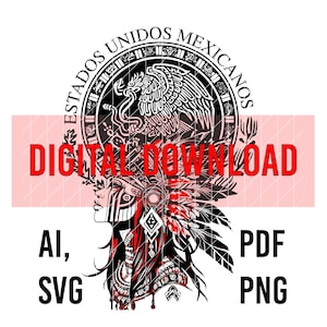Aztec Woman SVG File, Aztec Calendar SVG, laser engraving file, Mexican culture file, Mexican Sublimation Design