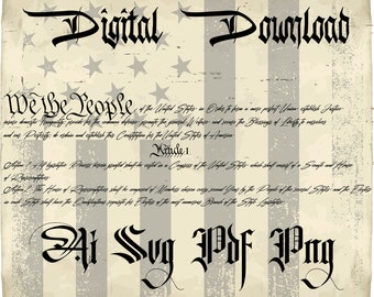 We The People SVG, Constitution, We He People Flag SVG,American Flag Svg For Cricut and Silhouette, USA Flag Cut File, digital download,