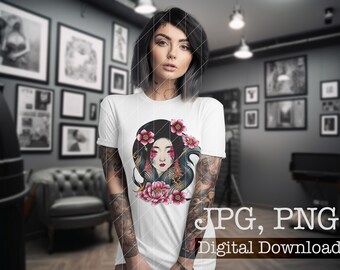 Maqueta de camiseta Off White para mujer / Camiseta Bella Canvas (Descarga digital)