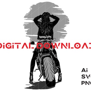Motociclista a rischio biologico Motocross Svg / Cricut & Silhouette / Racing Svg / Clipart auto / Moto / Eps / Motocross Clipart / Vector / Ai / Png