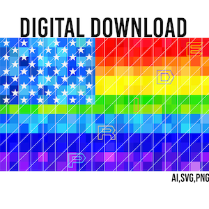 Pride Regenbogenfahne, US Regenbogenfahne, LGBT, lgbtq, Gay Pride Banner, svg, US Flagge Clipart, Vektor, Icon, pdf, png