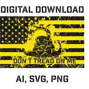 Don&#39;t tread on me flag Svg,  We He People Flag SVG, American Flag Svg, USA Flag Svgs Png File, digital download,