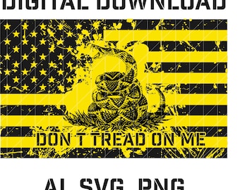Don&#39;t tread on me flag Svg,  We He People Flag SVG, American Flag Svg, USA Flag Svgs Png File, digital download,