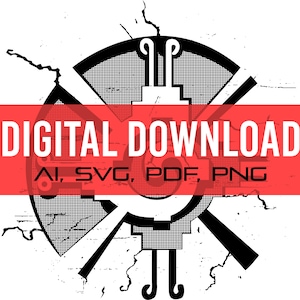 Mayan,Aztec Symbol  SVG File, Laser File, Mayan Symbol Tattoo SVG, Illustration Aztec SVG File,mayan culture.svg