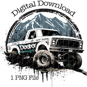 Dive Deeper American Offroad clipart | Offroad Silhouette | Terrain Graphics | Off Road Car png |sublimation 4X4 Offroad Clip Art |