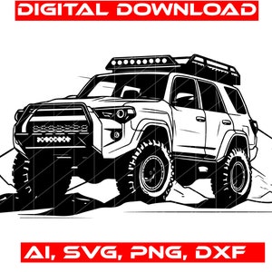 4X4 Clip Art truck | Off Road Car png | sublimation 4X4 Offroad Clip Art truck,  off-road Transparent Backdown, Off-road SUV truck
