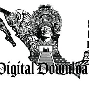 Mexikanische Azteken-Karte Kunst SVG-Datei, hohe Details, Azteken-Kalender SVG, Lasergravurdatei, mexikanische Zustandsdatei, mexikanische Sublimationsdesign